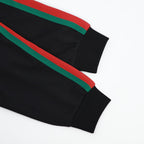 Schwarze Jersey-Web-Trainingshose – Herren