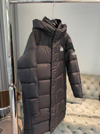 Weißer und brauner Parka – Herren