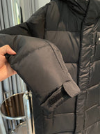 Weißer und brauner Parka – Herren