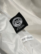 Weißer und brauner Parka – Herren