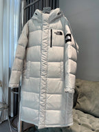 Weißer und brauner Parka – Herren