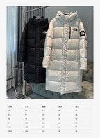 Weißer und brauner Parka – Herren
