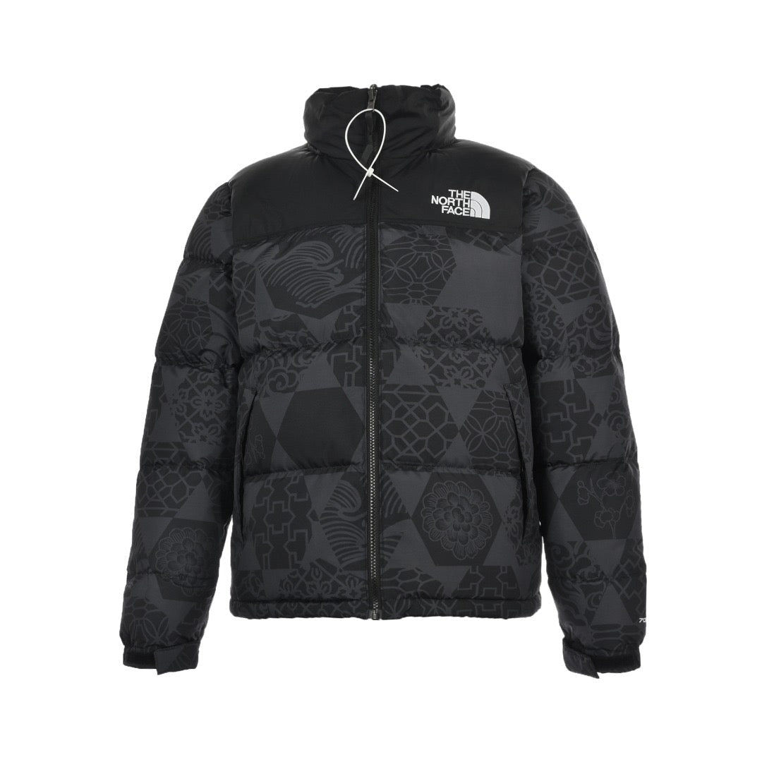 Black and Grey Puffer Jacket - Men's