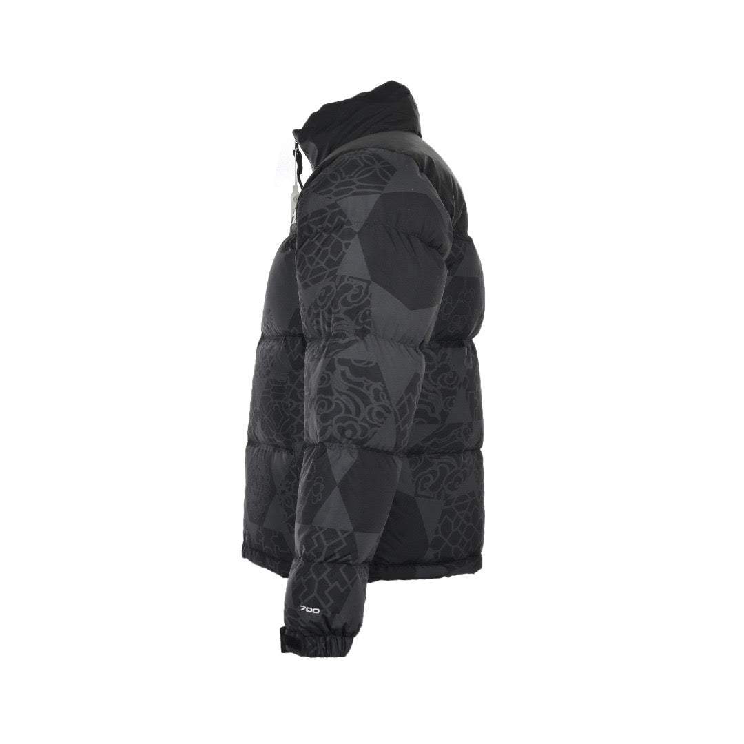 Black and Grey Puffer Jacket - Men's
