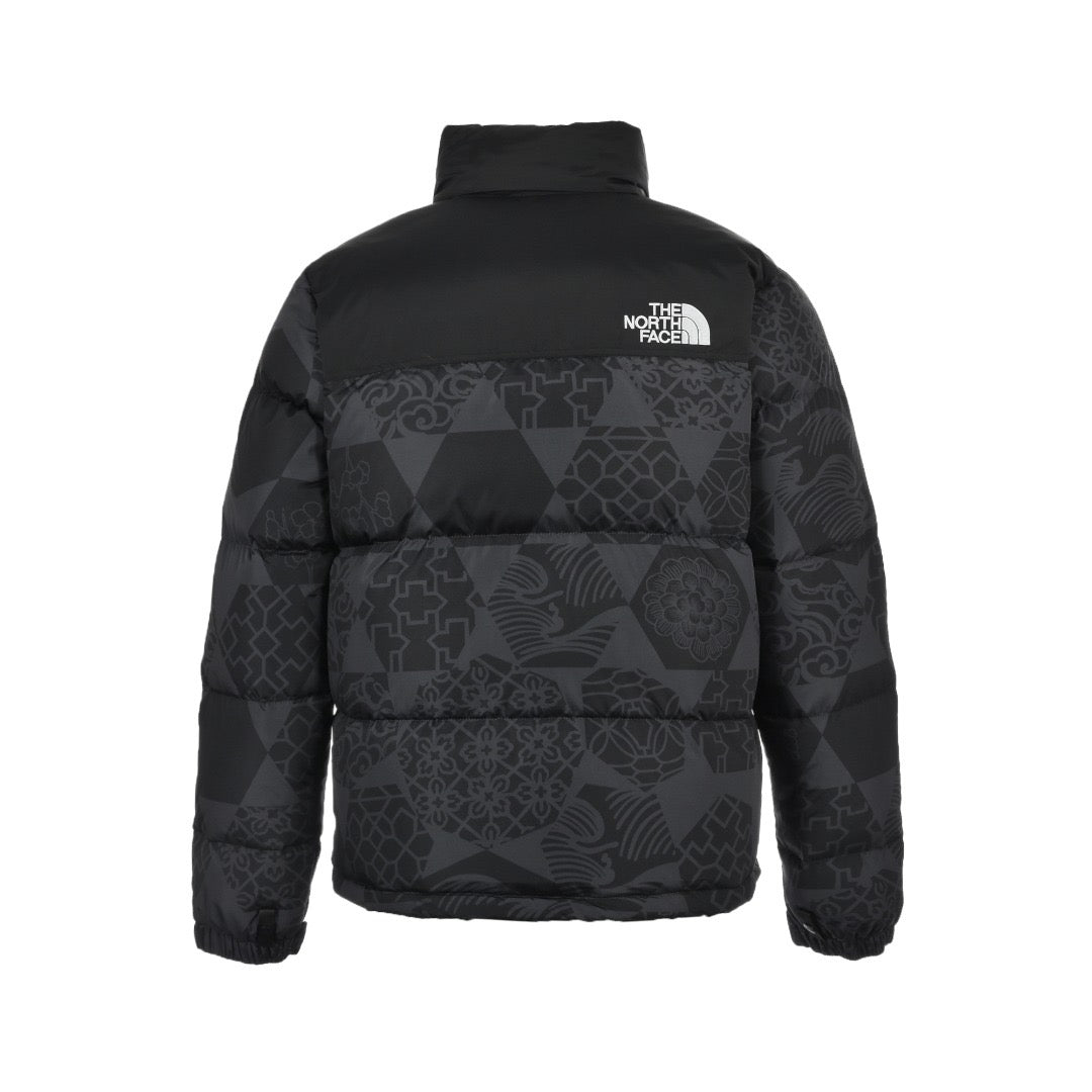 Black and Grey Puffer Jacket - Men's