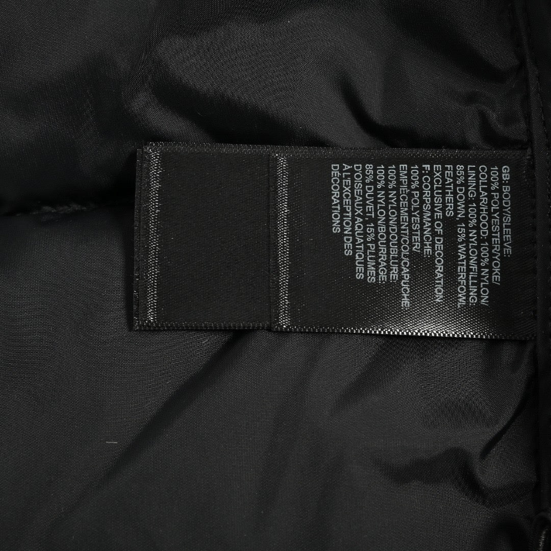 Black and Grey Puffer Jacket - Men's