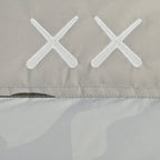 Mehrfarbige Pufferjacke für Herren