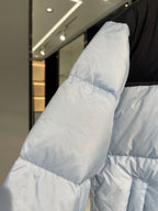 Light Blue and White Puffer Jacket - Men's