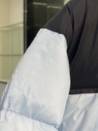 Light Blue and White Puffer Jacket - Men's