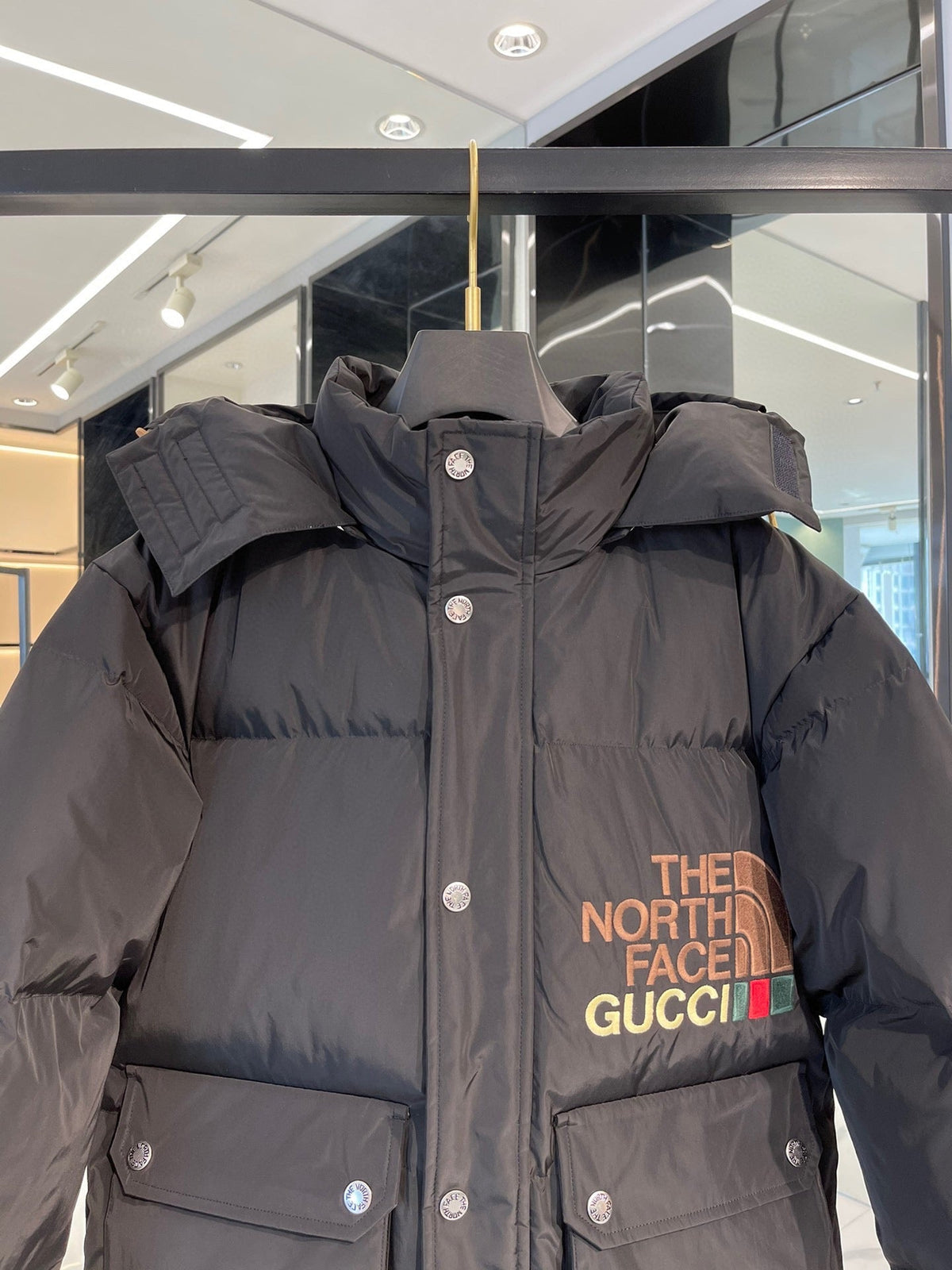 Brown Puffer Jacket - Men's