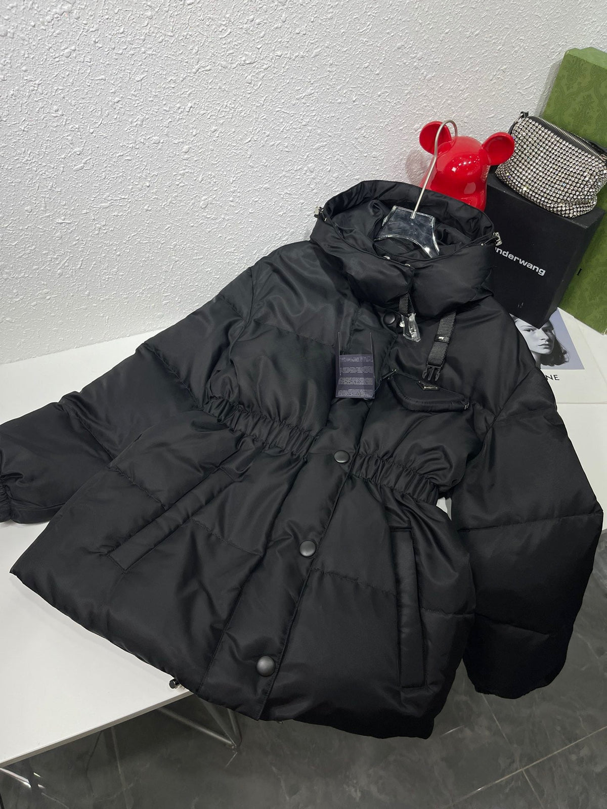 Black Puffer Jacket - Women's