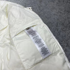 Schwarz-weiße Pufferjacke – Herren