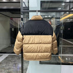 Schwarz-weiße Pufferjacke – Herren