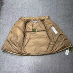 Schwarz-weiße Pufferjacke – Herren