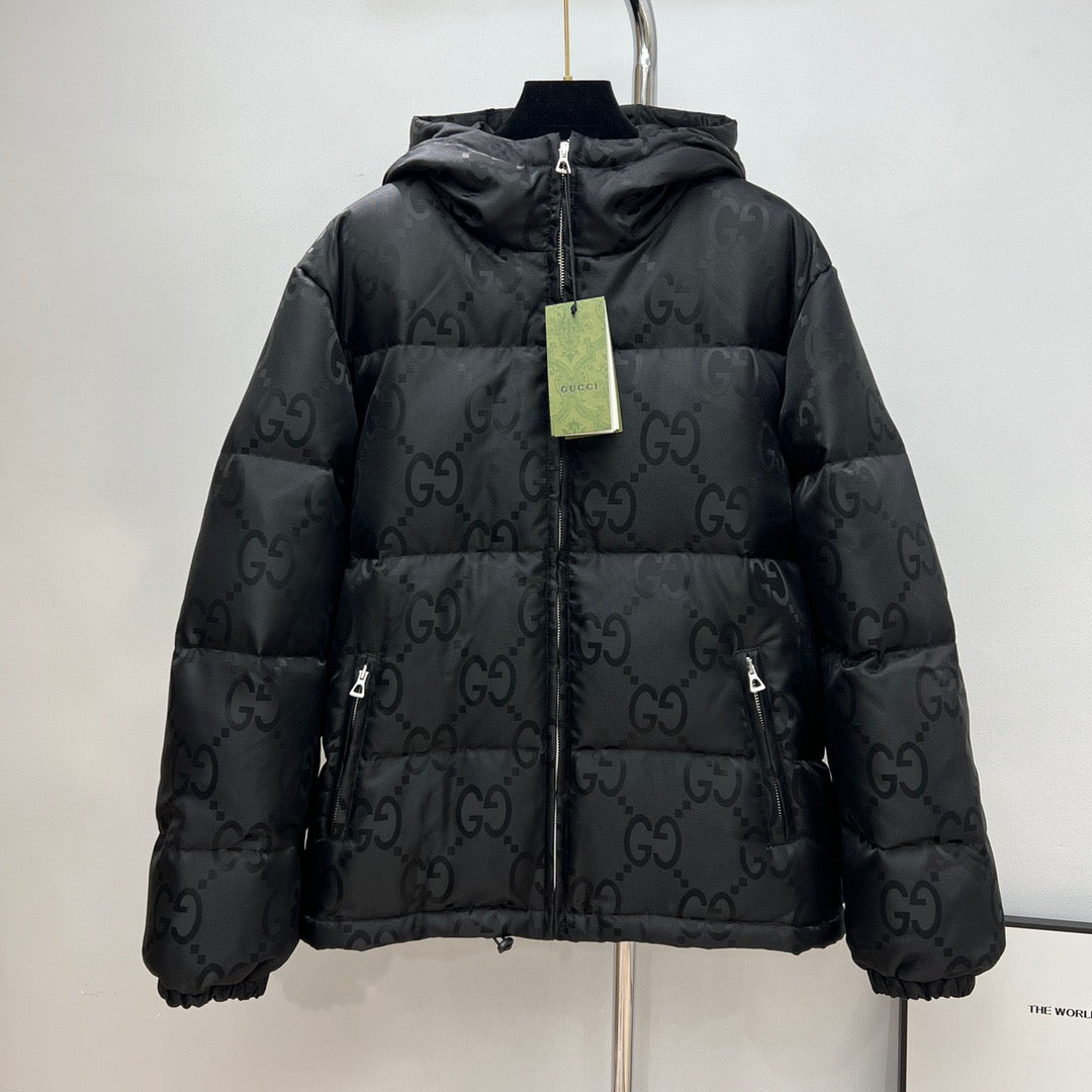 Black Puffer Jacket - Men's