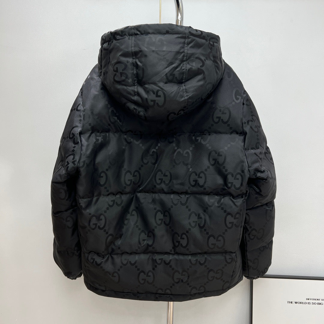 Black Puffer Jacket - Men's