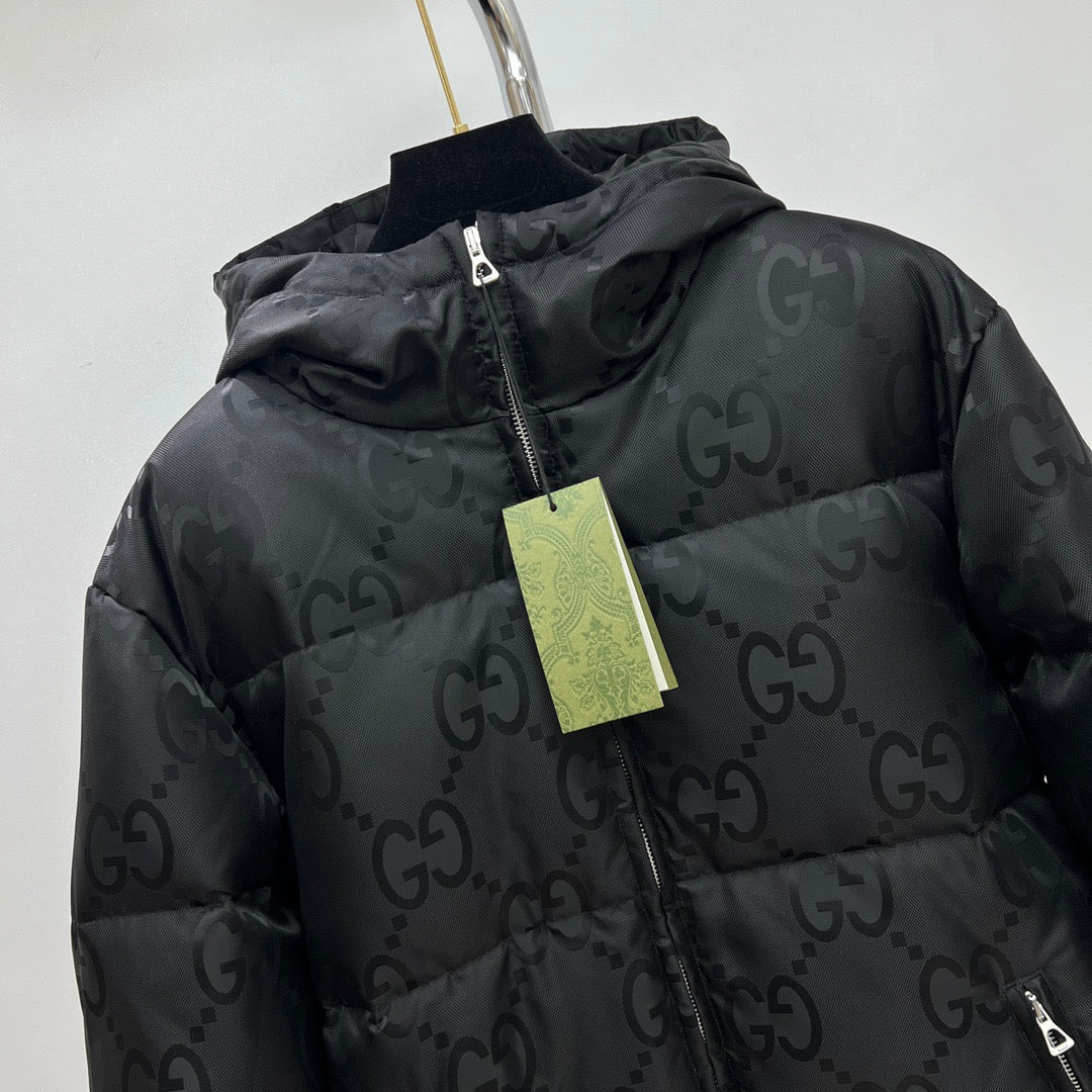 Black Puffer Jacket - Men's