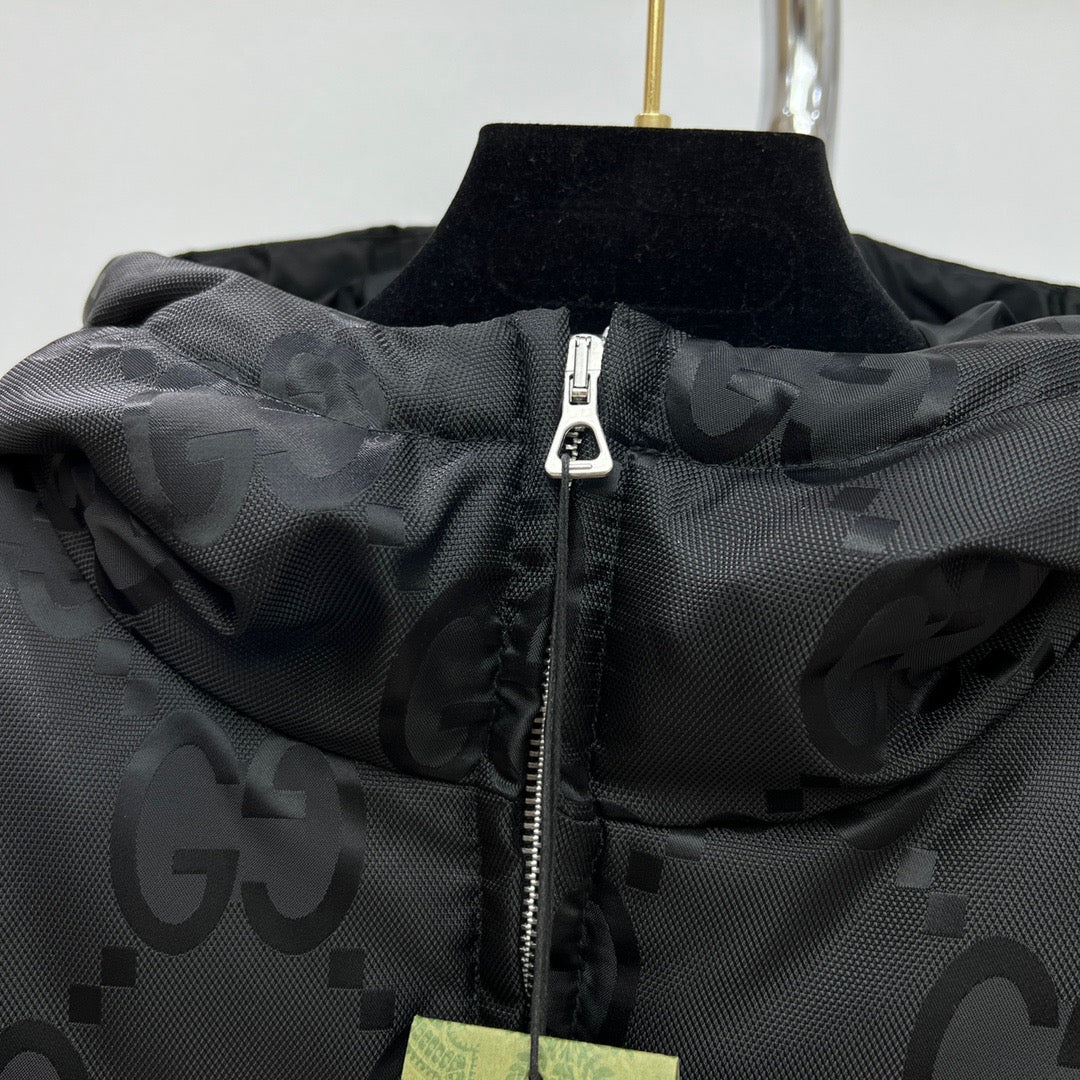 Black Puffer Jacket - Men's