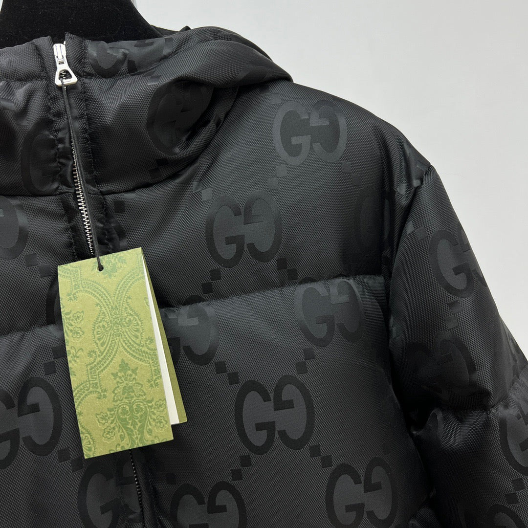 Black Puffer Jacket - Men's