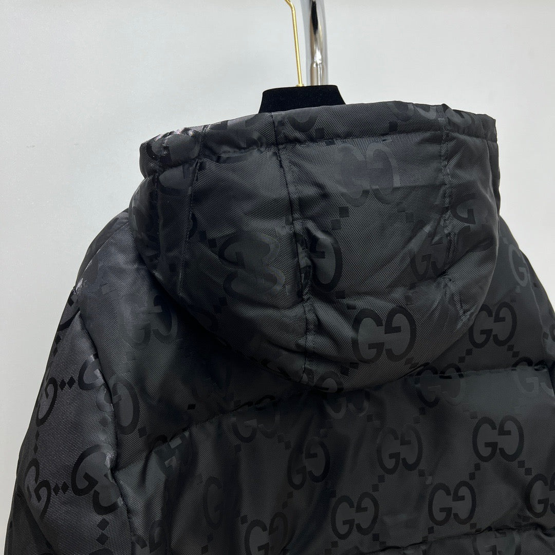 Black Puffer Jacket - Men's