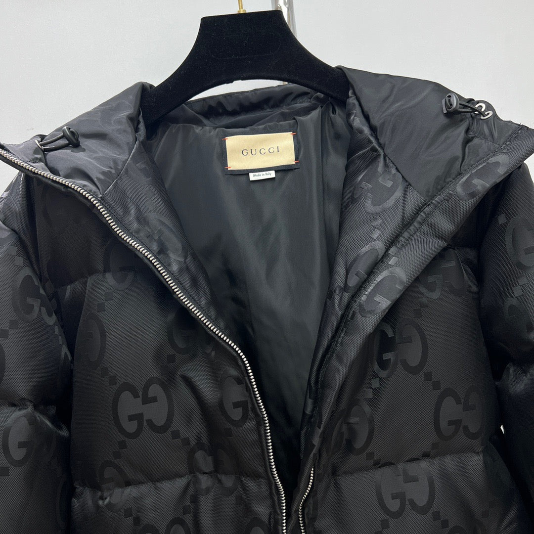 Black Puffer Jacket - Men's