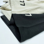 Schwarze Baumwollshorts mit Ziffernprint – Herren