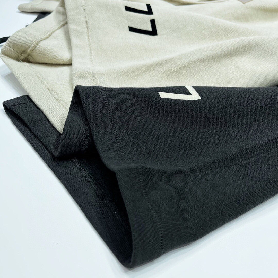 Schwarze Baumwollshorts mit Ziffernprint – Herren