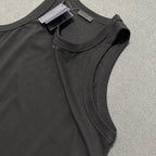 Schwarz-weißes Tanktop – Herren
