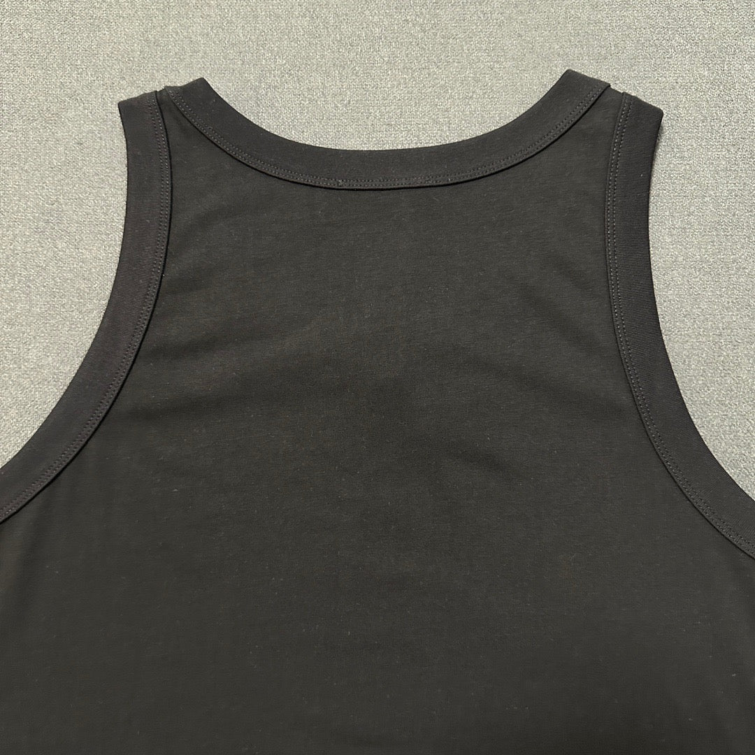 Schwarz-weißes Tanktop – Herren