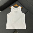 Schwarz-weißes Tanktop – Herren