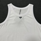 Schwarz-weißes Tanktop – Herren