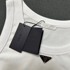 Schwarz-weißes Tanktop – Herren