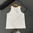 Schwarz-weißes Tanktop – Herren