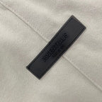 Cream Cotton Numeral Print Drawstring - Men's