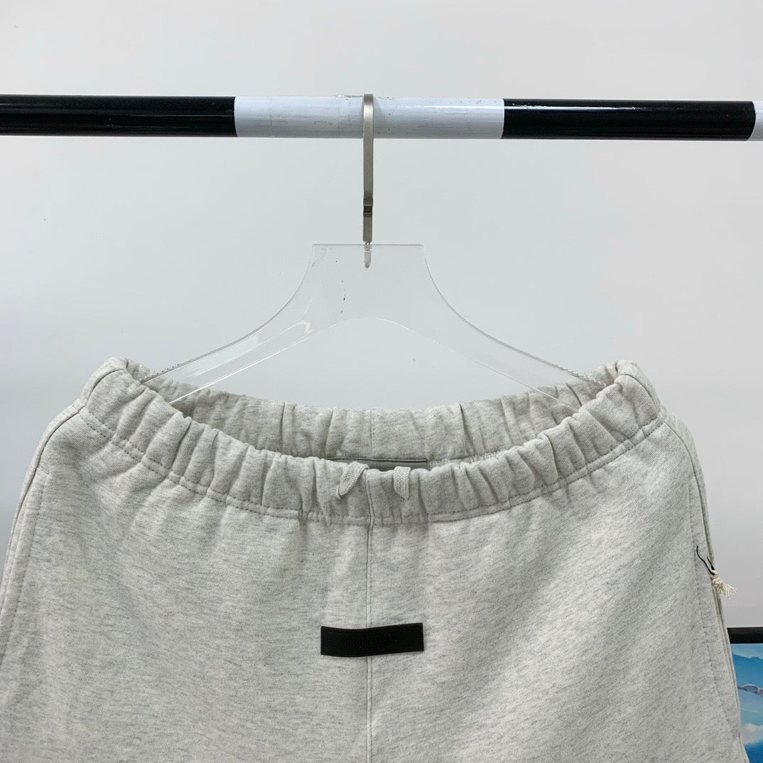 Cream Cotton Numeral Print Drawstring - Men's