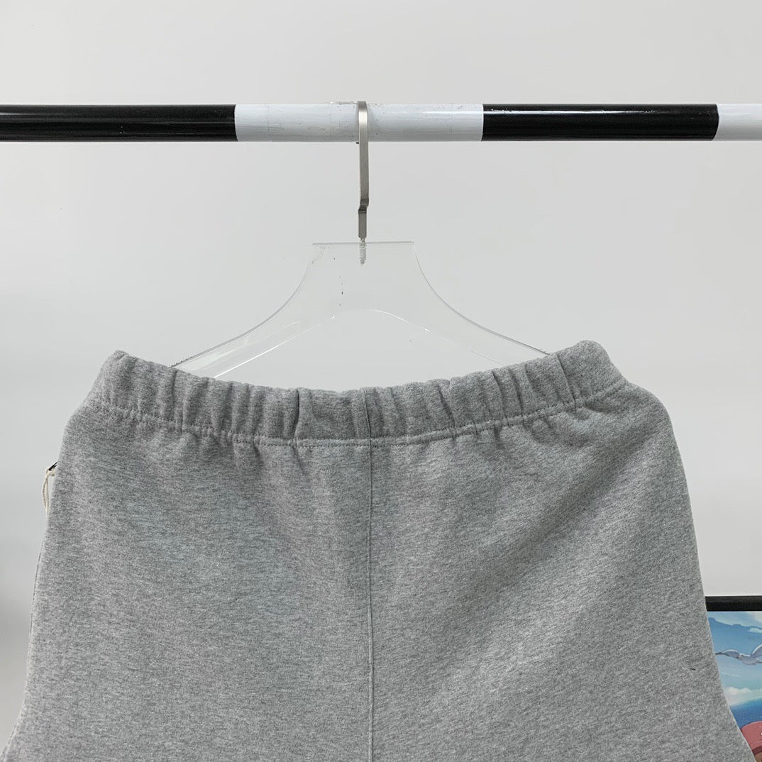 Cream Cotton Numeral Print Drawstring - Men's