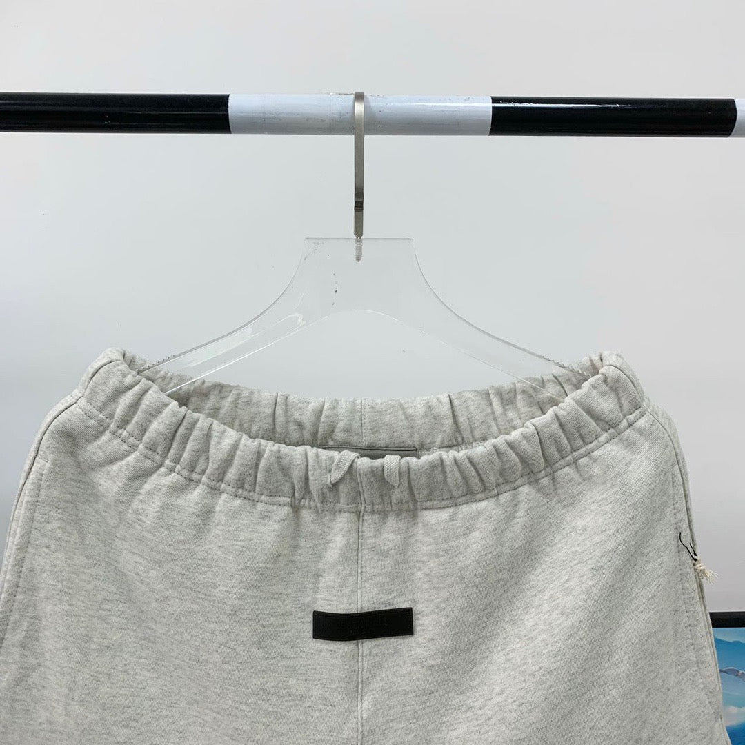 Cream Cotton Numeral Print Drawstring - Men's