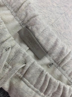 Cream Cotton Numeral Print Drawstring - Men's