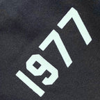 Cream Cotton Numeral Print Drawstring - Men's