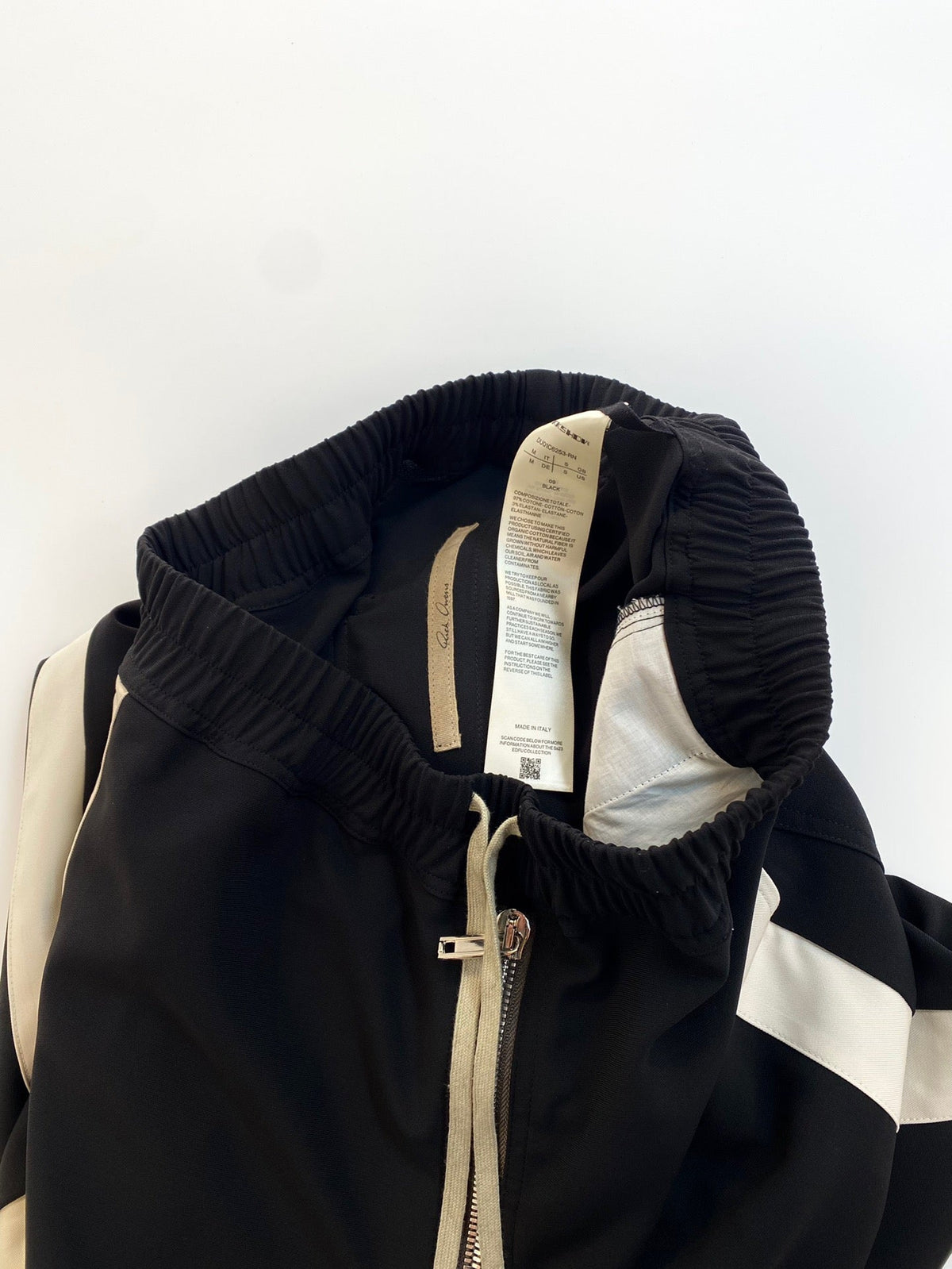 Schwarze Baumwollhose mit Seitenstreifen, gerade geschnitten – Herren