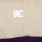 College-Jacke für Herren – Lila Wolle mit Ärmeln in Kontrastfarbe