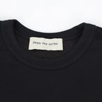 Black Cotton Leather Sleeve Bomber - Men's