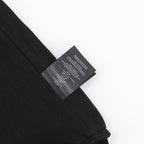 Black Cotton Leather Sleeve Bomber - Men's