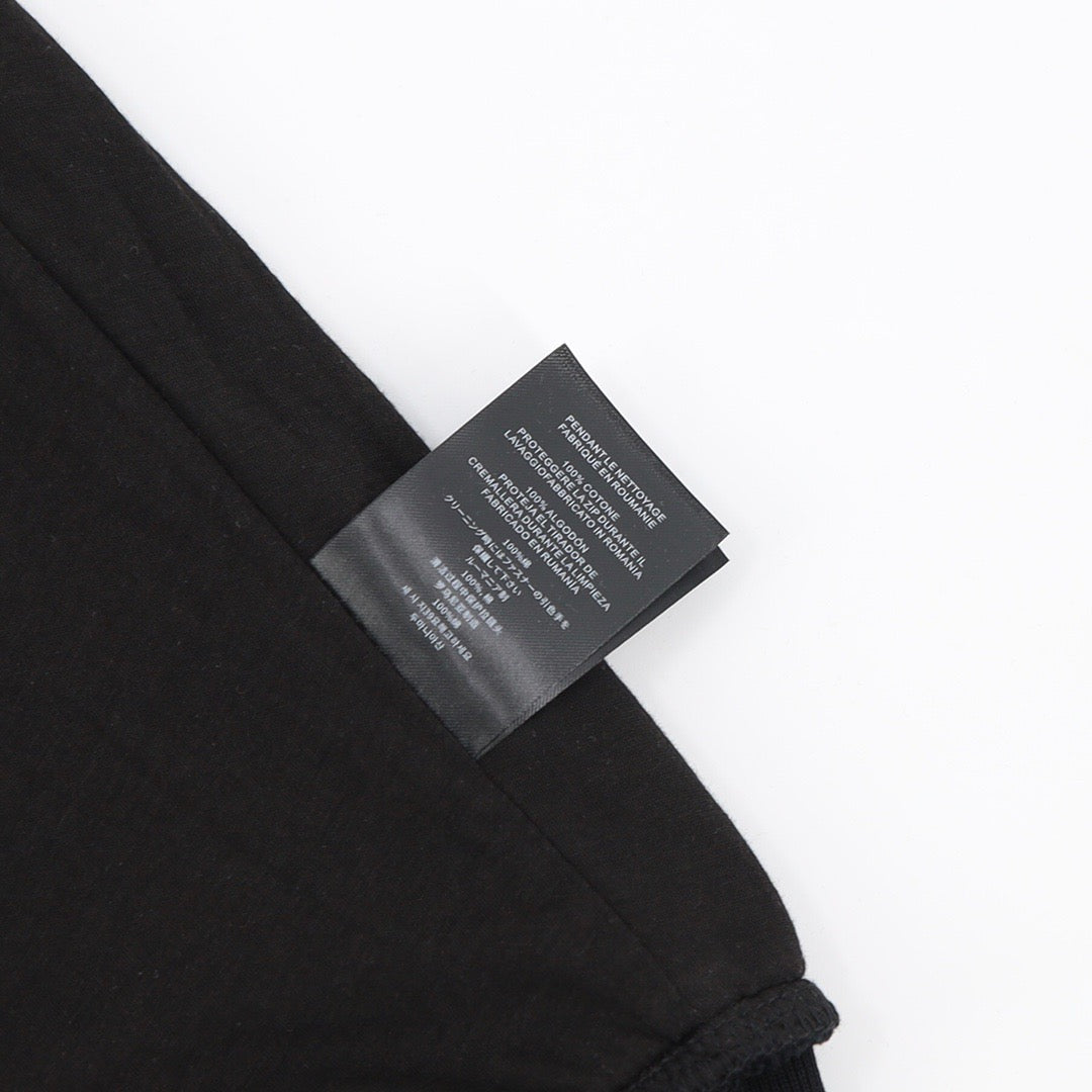 Black Cotton Leather Sleeve Bomber - Men's