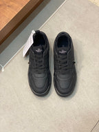 Cream Leather Colourblock Runner - Men's