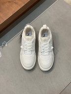 Cream Leather Colourblock Runner - Men's