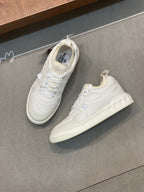 Cream Leather Colourblock Runner - Men's