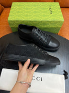 Beige Canvas Monogram Low-Top - Men's