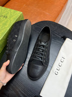 Beige Canvas Monogram Low-Top - Men's