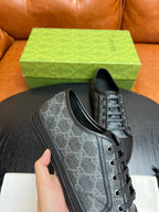 Beige Canvas Monogram Low-Top - Men's